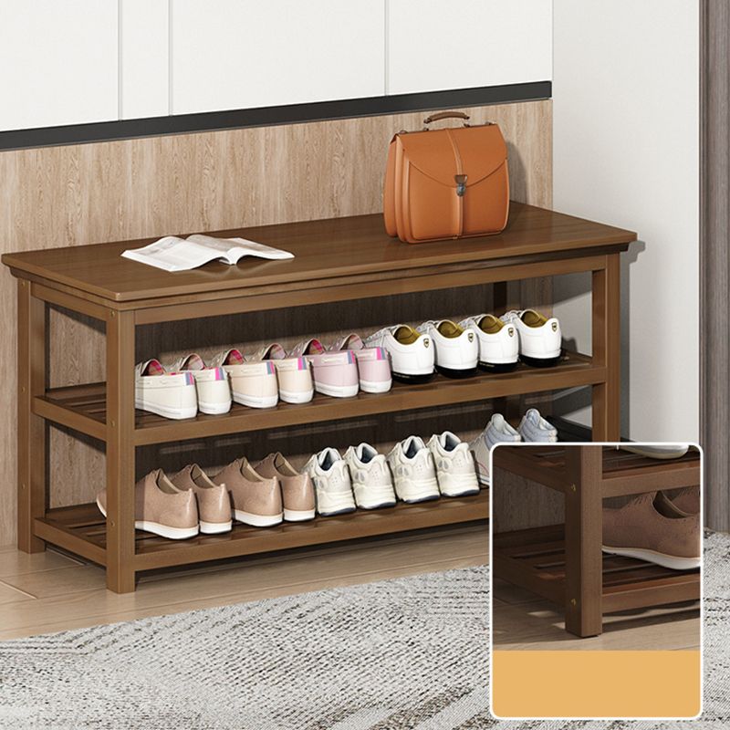 Mid-Century Modern Bench 11.42 Inch Wide Seating Bench with Shoes Storage Clearhalo 'Benches' 'Chairs & Seating' 'furn' 'furn_benches' 'Furniture' 'Living Room Furniture' 1200x1200_68958fe7-1234-4aca-89d8-6419b262d735