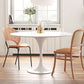 Contemporary White Standard Dining Table Round Shape Sintered Stone Dining Table for Kitchen Clearhalo ' dining_table' 'Dining Tables & Seating' 'Dining Tables' 'furn' 'furn_dining_table' 'Furniture' 'furniture_dining_table' 'Kitchen & Dining Furniture' 'kitchen&dining_furn' 'kitchen' 'kitchen_dining_table' 1200x1200_6896d1e3-0707-4938-97a1-ff8f80e97e69