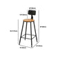 Modern Rectangle Solid Wood Bar Table Set 1/2/4/5/9 Pieces Counter Table with Stools Clearhalo 'Bar Furniture' 'furn' 'furn_home_bar_bar_sets' 'Furniture' 'Home Bars & Bar Sets' 'home_bar_bar_sets' 'Kitchen & Dining Furniture' 1200x1200_68980b31-ee93-40a1-8092-4ddf98a76df7