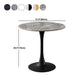 Contemporary Stone Round Top Restaurant Table Metal Base Dining Table Clearhalo 'Dining Tables & Seating' 'Dining Tables' 'dining_table' 'furn' 'furn_dining_table' 'Furniture' 'furniture_dining_table' 'Kitchen & Dining Furniture' 'kitchen' 'kitchen_dining_table' 1200x1200_68988a24-d799-4e4e-a7fd-893bc8cb9202
