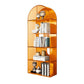 Contemporary Open Back Bookshelf Acrylic Shelf Bookcase with Shelves