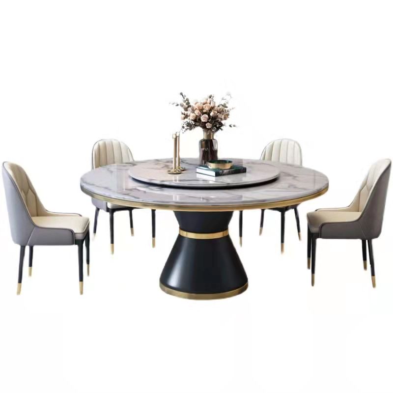 Muebles de mármol glam 5/7/9/11 altura estándar muebles de comedor para el hogar