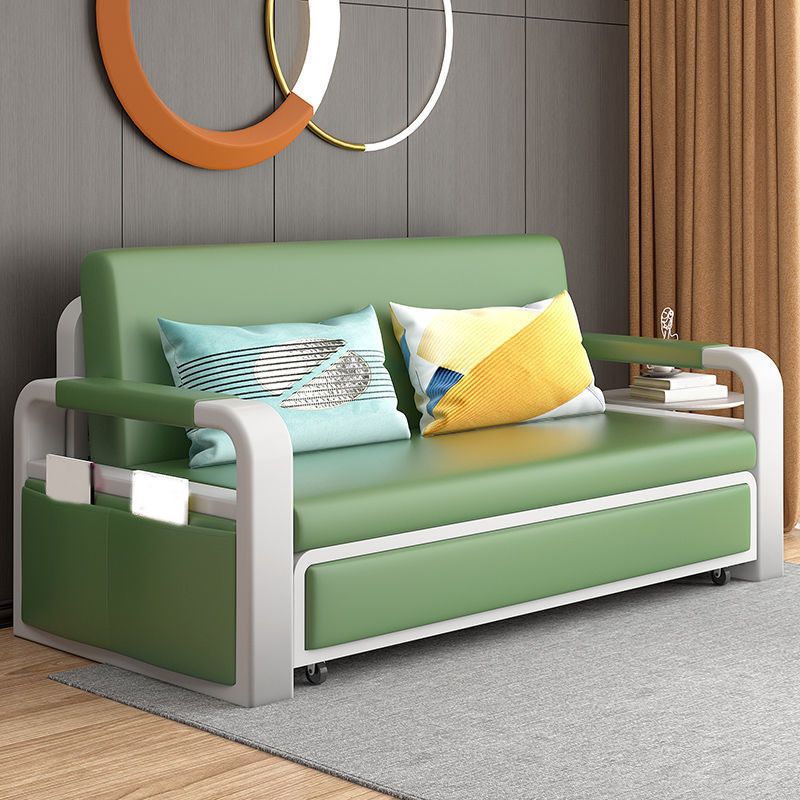 Contemporary Square Arm Removable Sofa Bed Metal Frame Sofa with Storage for Apartment Clearhalo 'Furniture' 'furniture_sofas' 'Living Room Furniture' 'Sofa' 'sofas' 1200x1200_689e373b-c2e4-48d8-8253-ebfc91622bbb