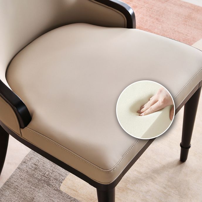 Nordic Style Side Chair Wooden Base Side Dining Chair for Living Room