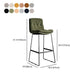 Scandinavian Low Back Home Stool Matte Finish Upholstered Bar Stools Clearhalo 'Bar Furniture' 'Bar Stools' 'bar_stools' 'furn' 'furn_bar_stools' 'Furniture' 'furniture_bar_stools' 'Kitchen & Dining Furniture' 1200x1200_689f2216-0bfc-41d7-8e7e-f656ec73ecfa
