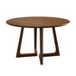 Dining Room Dinner Table Round Wood Top Kitchen Dining Table Clearhalo 'Dining Tables & Seating' 'Dining Tables' 'dining_table' 'furn' 'furn_dining_table' 'Furniture' 'Kitchen & Dining Furniture' 1200x1200_689fdf83-2e64-4180-93c8-1f8b2ea461c7