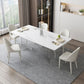 Modern Rectangle Dining Table White Sintered Stone Dining Table with Acrylic Base for Kitchen Clearhalo ' dining_table' 'Dining Tables & Seating' 'Dining Tables' 'furn' 'furn_dining_table' 'Furniture' 'furniture_dining_table' 'Kitchen & Dining Furniture' 'kitchen&dining_furn' 'kitchen' 'kitchen_dining_table' 1200x1200_68a2784f-aa59-4736-882c-84131195764e