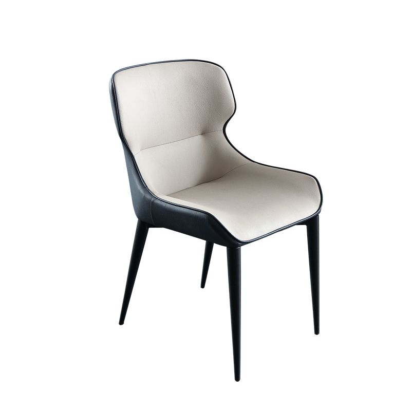 Contemporary Style Arm Wingback Side Chairs Faux Leather Side Chair Clearhalo 'Dining Chairs' 'Dining Tables & Seating' 'dining_chair' 'furn' 'furn_dining_chair' 'Furniture' 'furniture_dining_chair' 'Kitchen & Dining Furniture' 1200x1200_68a27e0e-ad98-4e10-8c56-6d7f57092b38