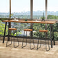 Trestle Base Solid Wood Rectangle Bar Table for Kitchen Dining Room Clearhalo 'Bar Furniture' 'Bar Tables' 'bar_tables' 'furn' 'furn_bar_tables' 'Furniture' 'Kitchen & Dining Furniture' 1200x1200_68a3643b-45ae-4054-9efa-7d1881dfd01c