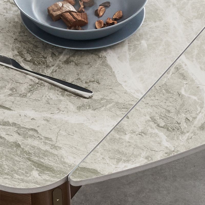 Modern Dining Round Table Sintered Stone Table with 4 Legs for Home Clearhalo 'Dining Tables & Seating' 'Dining Tables' 'dining_table' 'furn' 'furn_dining_table' 'Furniture' 'Kitchen & Dining Furniture' 1200x1200_68a376c7-a2c5-4f64-b1d6-75389a819029