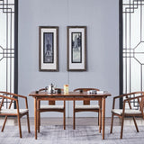 Traditional Home Wood Dining Chair Open Back Dining Side Chair with Arm Clearhalo ' kitchen&dining_furn' 'Dining Chairs' 'Dining Tables & Seating' 'dining_chair' 'furn' 'furn_dining_chair' 'Furniture' 'furniture_dining_chair' 'Kitchen & Dining Furniture' 'kitchen' 1200x1200_68a3d2a2-1751-4ee0-9835-b5f3978bdf5a