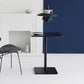 Square Pedestal Dinner Table Industrial Style MDF Dining Table for Indoor Clearhalo ' dining_table' 'Dining Tables & Seating' 'Dining Tables' 'furn' 'furn_dining_table' 'Furniture' 'furniture_dining_table' 'Kitchen & Dining Furniture' 'kitchen&dining_furn' 'kitchen' 'kitchen_dining_table' 1200x1200_68a69a08-209b-47bb-a2d9-c8f1ed71fbc3