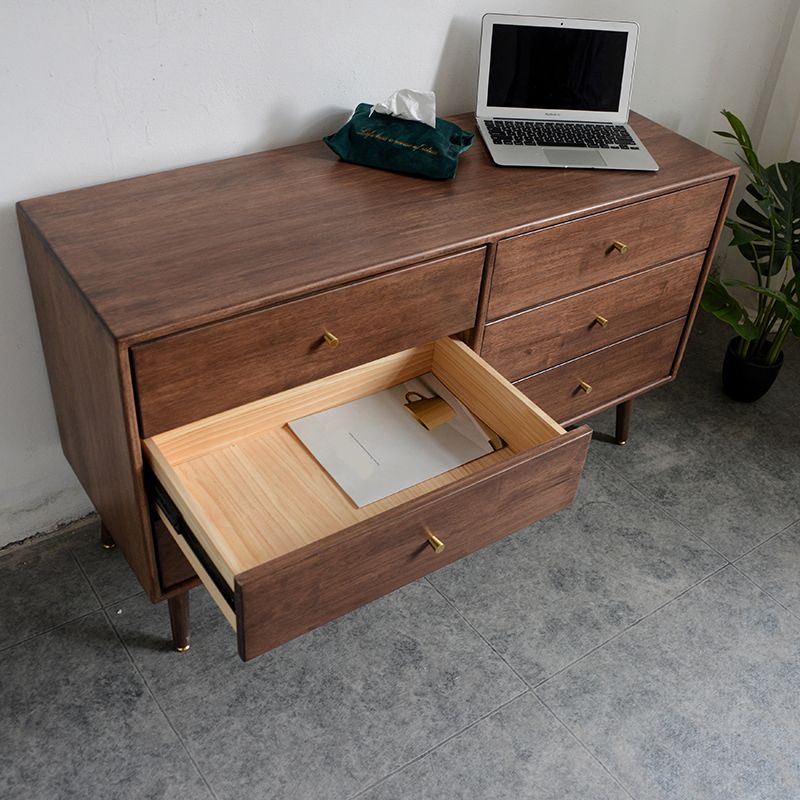 Traditional Horizontal Double Dresser Wood Storage Bachelor Chest for Bedroom Clearhalo 'Bedroom Furniture' 'Dressers & Chests' 'dressers_chests' 'furn' 'furn_dressers_chests' 'Furniture' 1200x1200_68a72094-62e0-4bc1-9d38-cd373093a899