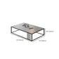 Aucune table basse simple pénible de cadre d'ardoise grise moderne de table basse