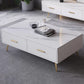 Slate Coffee Table Glam Nesting Coffee Table Set with Storage Drawers Clearhalo 'Coffee & Accent Tables' 'Coffee Tables' 'coffee_tables' 'furn' 'furn_coffee_tables' 'Furniture' 'Living Room Furniture' 1200x1200_68a8e13f-c830-4e9c-a5b2-427316383dab
