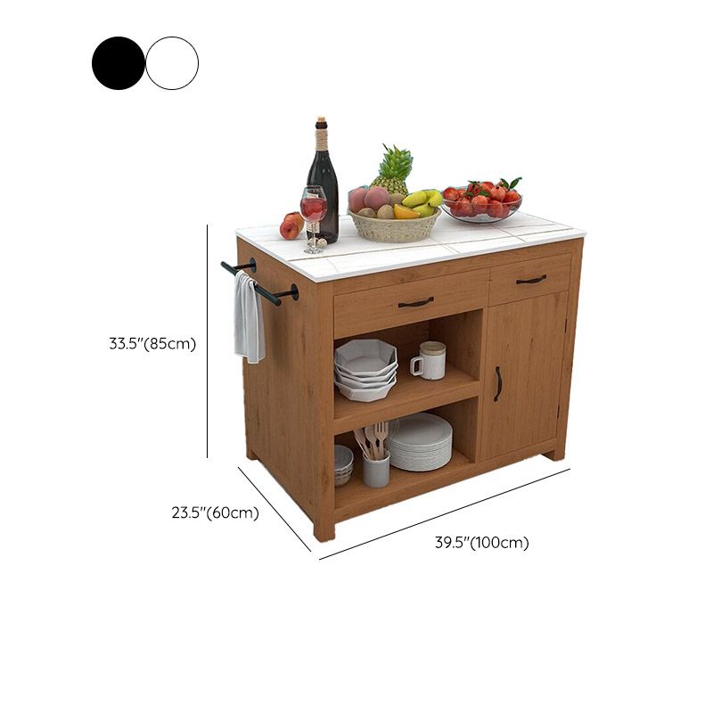 キャスター付きのモダンなキッチンアイランドテーブルダイニングルーム準備テーブル