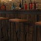 Taburete de comedor de rectángulo industrial taburete de bar de hierro para Bristol