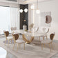 1/2/4/5/7/9 Pieces Rectangle Dining Set Luxurious Sintered Stone Top Dining Table Set