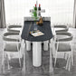 Sintered Stone Dining Table Modern Style Dining Table for Kitchen Clearhalo ' dining_table' 'Dining Tables & Seating' 'Dining Tables' 'furn' 'furn_dining_table' 'Furniture' 'furniture_dining_table' 'Kitchen & Dining Furniture' 'kitchen&dining_furn' 'kitchen' 'kitchen_dining_table' 1200x1200_68b1513a-0d1f-4c64-af8d-9ab4c65b0ea2