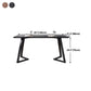 Industrial Rectangle Dining Table Ash Solid Wood Table with Double Pedestal Base Clearhalo ' dining_table' 'Dining Tables & Seating' 'Dining Tables' 'furn' 'furn_dining_table' 'Furniture' 'furniture_dining_table' 'Kitchen & Dining Furniture' 'kitchen&dining_furn' 'kitchen' 'kitchen_dining_table' 1200x1200_68b1c6ff-98bf-47b1-b9f0-55d2f30d8c5d
