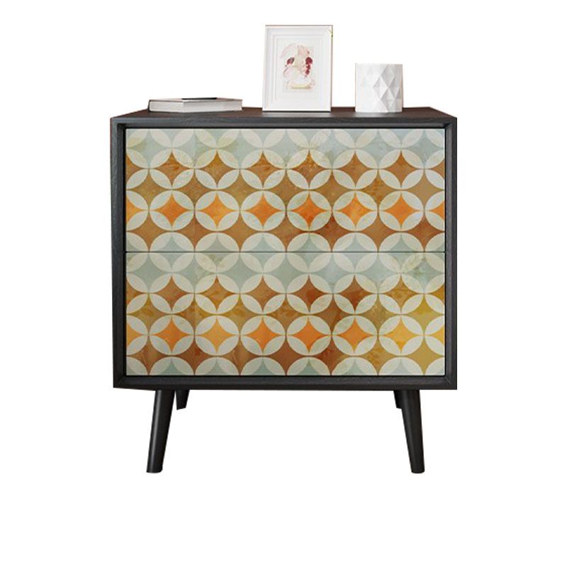 ベッドルーム用の2つの引き出し付きのコンテンポラリーナイトテーブルストレージアクセントテーブルナイトスタンド