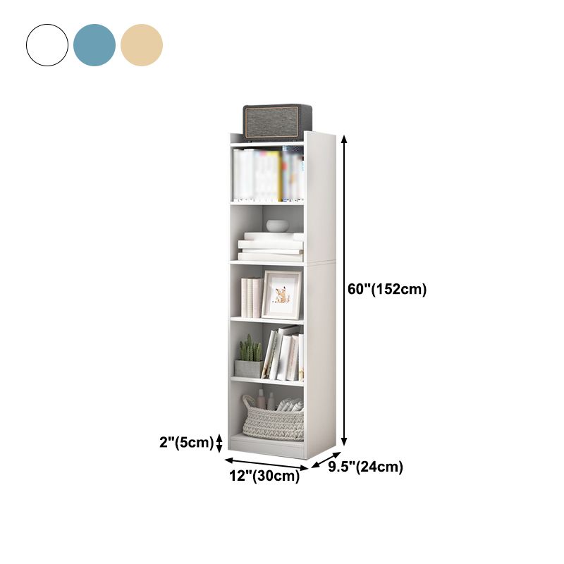 Manufactured Wood Scandinavian Bookshelf Vertical Bookcase for Home Clearhalo 'Bookcases' 'Furniture' 'furniture_bookcases' 'Office Furniture' 1200x1200_68b4630b-1ea4-4afb-aff1-34db33640142