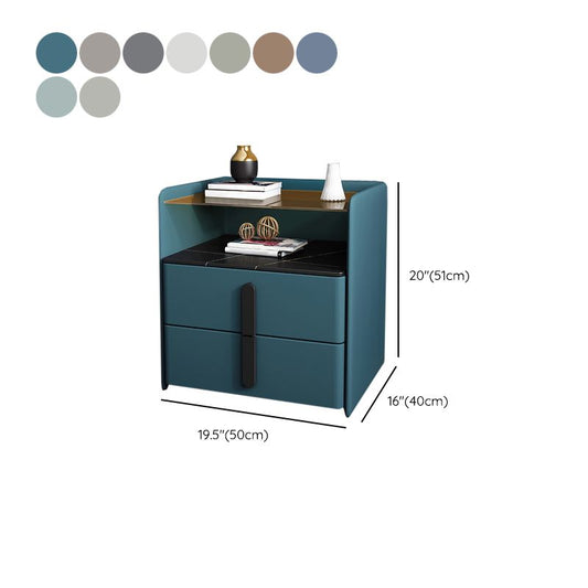 Mesa nocturna de madera de noche de cama de cama contemporánea para dormitorio
