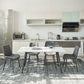 Metal Industrial Rectangle Dining Table Sintered Stone Top Table for Dining Room Clearhalo ' dining_table' 'Dining Tables & Seating' 'Dining Tables' 'furn' 'furn_dining_table' 'Furniture' 'furniture_dining_table' 'Kitchen & Dining Furniture' 'kitchen&dining_furn' 'kitchen' 'kitchen_dining_table' 1200x1200_68b624c8-bfa0-48bf-a761-d74ba54592b0