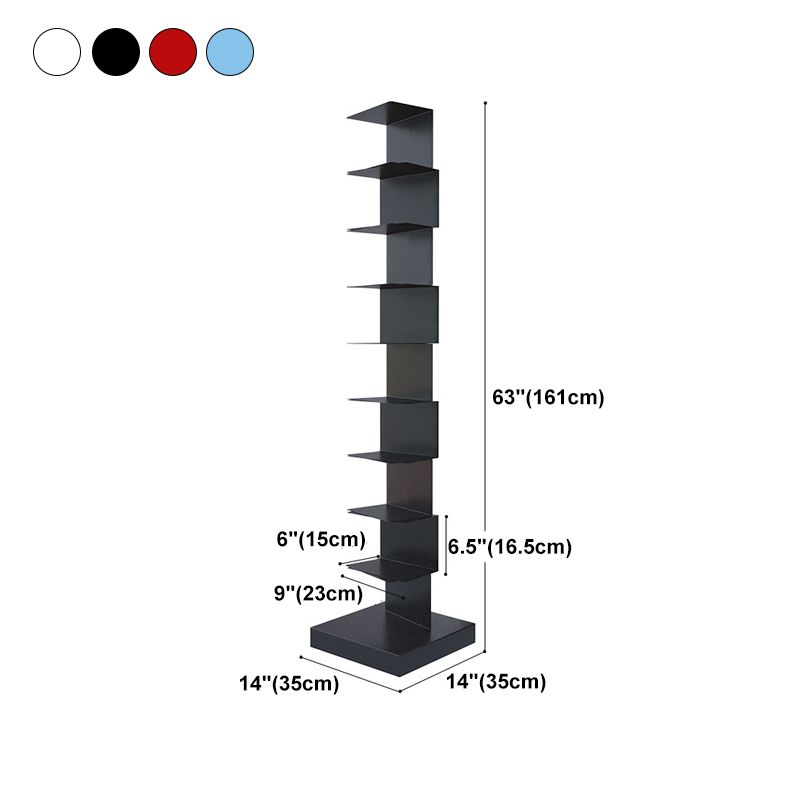 13.78"W Bookshelf Contemporary Style Invisible Bookcase for Office Study Room Clearhalo 'Bookcases' 'furn' 'furn_bookcases' 'Furniture' 'furniture_bookcases' 'Office Furniture' 1200x1200_68b73baf-6d7c-4da3-a590-f5b46f5c0aa0