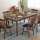 Rectangle Modern Dining Table Brown Fixed Table with Rubberwood Solid Wood Clearhalo ' dining_table' 'Dining Tables & Seating' 'Dining Tables' 'furn' 'furn_dining_table' 'Furniture' 'furniture_dining_table' 'Kitchen & Dining Furniture' 'kitchen&dining_furn' 'kitchen' 'kitchen_dining_table' 1200x1200_68b8deb6-2938-4edd-b209-9eb07a506ff9