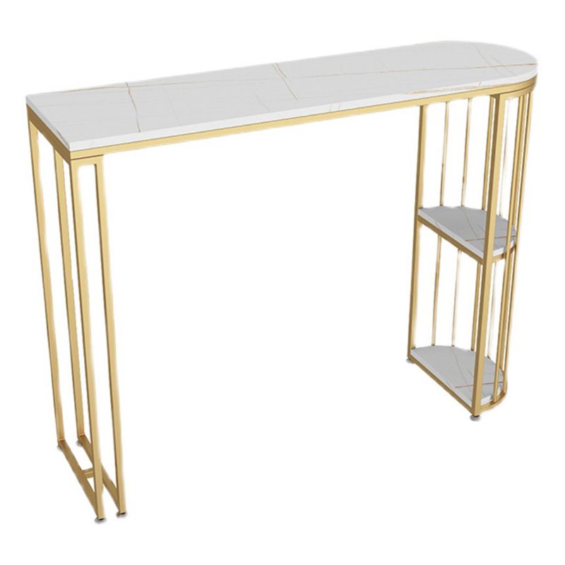 Nordic Glam Rectangle Bar Counter Dining Table Sintered Stone Table Clearhalo 'Bar Furniture' 'Bar Tables' 'bar_tables' 'furn' 'furn_bar_tables' 'Furniture' 'furniture_bar_tables' 'Kitchen & Dining Furniture' 1200x1200_68bc495a-bc77-4b26-9579-cace6fb3deea