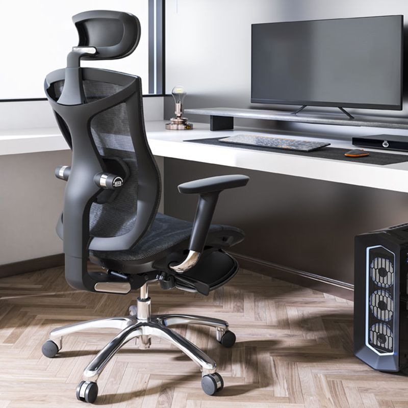 Sedia a braccia rimovibile moderna nessuna sedia da ufficio ergonomica angosciante con schiena traspirante