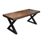 Solid Wood Dining Table Industrial Style Dining Table with Black Frame Clearhalo 'Dining Tables & Seating' 'Dining Tables' 'dining_table' 'furn' 'furn_dining_table' 'Furniture' 'Kitchen & Dining Furniture' 1200x1200_68bdbd24-9605-477f-a2e0-8fe792cbd915