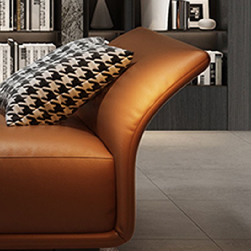 Chaise longue rembourrée contemporaine avec accoudoirs