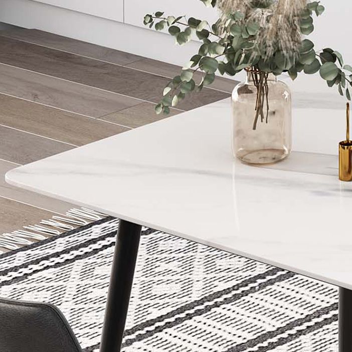 Rectangle Stone Home Furniture Industrial Style Dining Room Collection Clearhalo ' dining_table' 'Dining Tables & Seating' 'Dining Tables' 'furn' 'furn_dining_table' 'Furniture' 'furniture_dining_table' 'Kitchen & Dining Furniture' 'kitchen&dining_furn' 'kitchen' 'kitchen_dining_table' 1200x1200_68be32de-15dd-4028-a033-3b7d30b3cc08