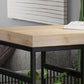 Ensemble de Table de Bar moderne, 1/2/3 pièces, ensemble de bistro rectangulaire en bois massif pour l'intérieur