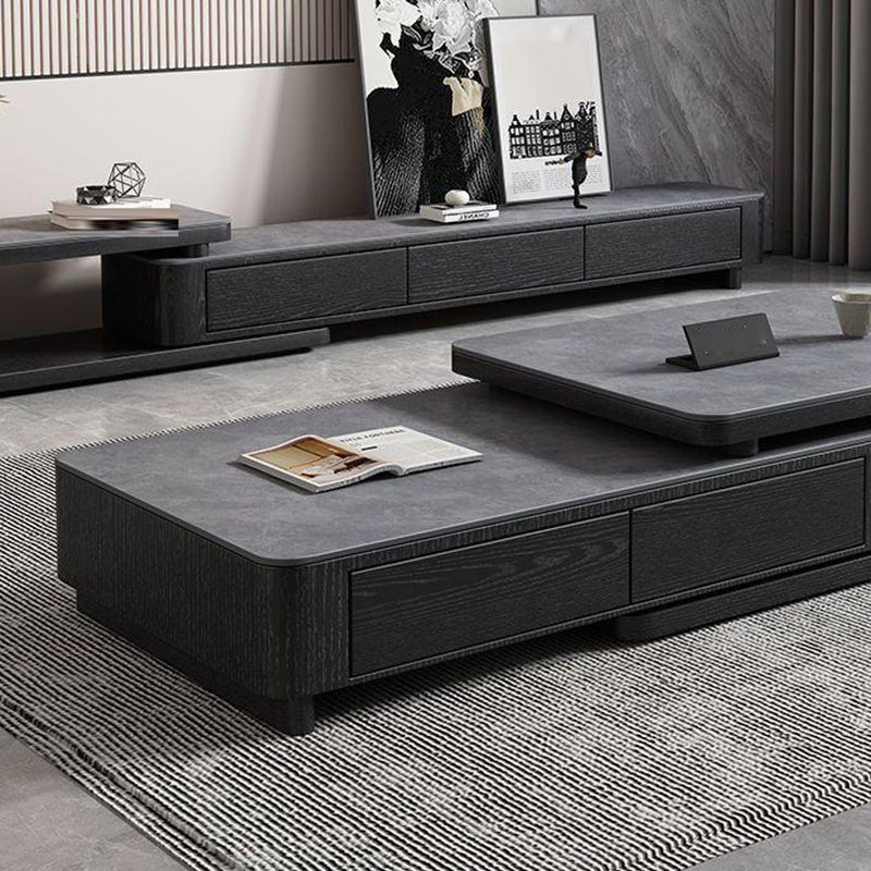 Contemporary TV Media Console Stone Stand Console with Drawers Clearhalo 'furn' 'furn_tv_stands_entertainment_centers' 'Furniture' 'Living Room Furniture' 'TV Stands & Entertainment Centers' 'TV Stands & Media Storage Furniture' 'tv_stands_entertainment_centers' 1200x1200_68bea80d-6e6c-42ec-9dbe-09e1b1308567