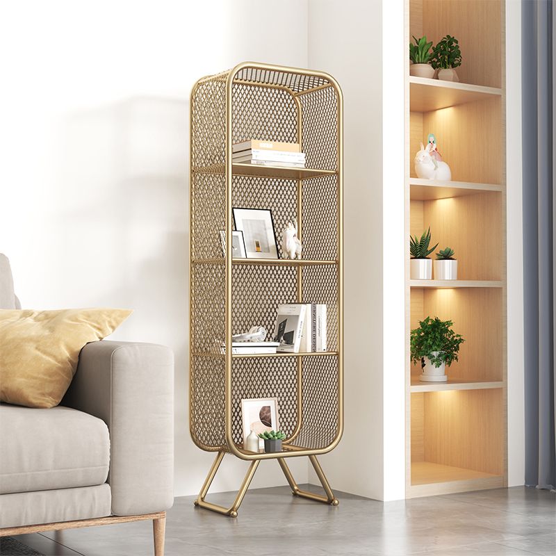 Closed Back Bookcase Glam Style Bookshelf for Home Study Room Office Clearhalo 'Bookcases' 'furn' 'furn_bookcases' 'Furniture' 'furniture_bookcases' 'kitchen' 'kitchen_bookcases' 'Living Room Furniture' 'Office Furniture' 1200x1200_68bf1227-2439-48a5-b9cd-9bd3ae42ec27