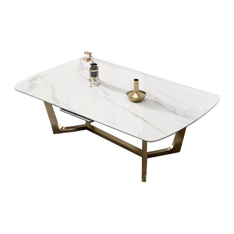 Glam 1/4/5/7 Pieces Scalable Dinette Set with Sintered Stone Rectangle Dining Table Set Clearhalo 'Dining Room Sets' 'Dining Tables & Seating' 'dining_room_set' 'furn' 'furn_dining_room_set' 'Furniture' 'furniture_dining_room_set' 'Kitchen & Dining Furniture' 1200x1200_68c13c0a-444c-43b1-9f84-d2c07c165bf0