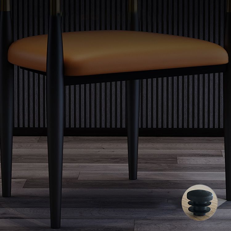 Faux Leather Arm Task Chair Modern Style Upholstered Working Chair Clearhalo 'furn' 'furn_office_chair' 'Furniture' 'Office Chairs' 'Office Furniture' 'office_chair' 1200x1200_68c35abe-6944-4387-b1df-118209c149b5