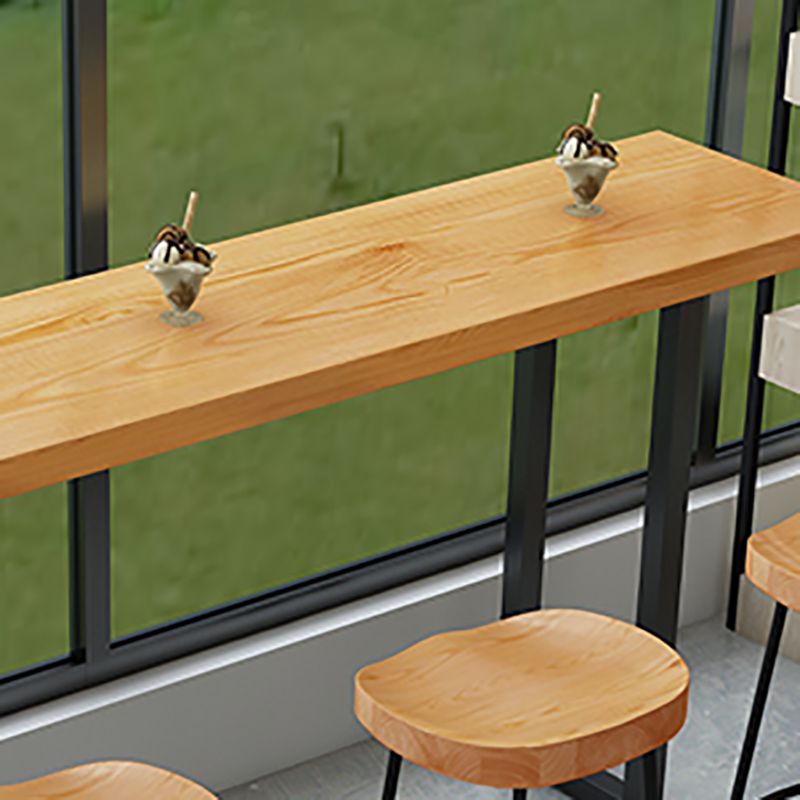 Industrial Rectangle Bar Counter Table Wood Bar Counter Table for Restaurant Clearhalo 'Bar Furniture' 'Bar Tables' 'bar_tables' 'furn' 'furn_bar_tables' 'Furniture' 'Kitchen & Dining Furniture' 1200x1200_68c3bc42-96d0-4a27-a027-ede185adf66c