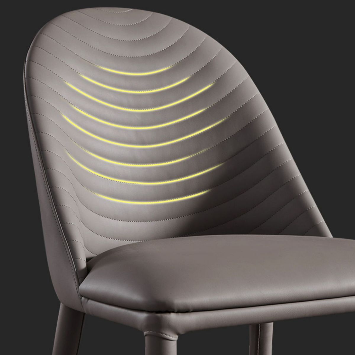 Contemporary Style Armless Solid Back Chair Leather Dining Side Chair Clearhalo 'Dining Chairs' 'Dining Tables & Seating' 'dining_chair' 'furn' 'furn_dining_chair' 'Furniture' 'furniture_dining_chair' 'Kitchen & Dining Furniture' 1200x1200_68c4dbbd-41b0-4d6d-aa7d-2e61f34f69af