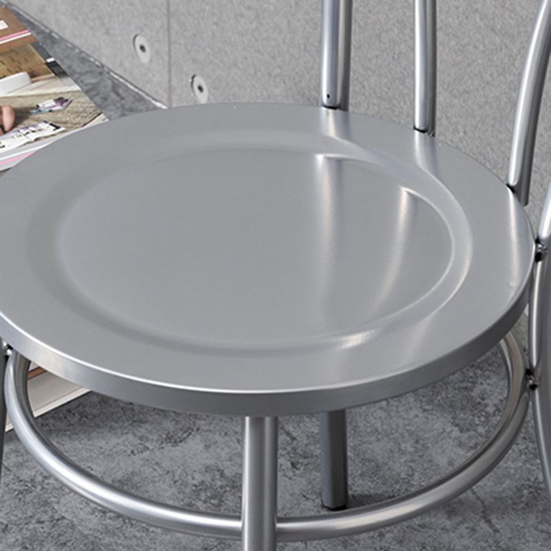 Industriële Windsor rug armloze stoel met metalen eetkamerstoelen