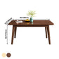 Modern Style Rubberwood Solid Wood Dining Table Rectangle Table with 4 Legs for Dinning Room Clearhalo ' dining_table' 'Dining Tables & Seating' 'Dining Tables' 'furn' 'furn_dining_table' 'Furniture' 'furniture_dining_table' 'Kitchen & Dining Furniture' 'kitchen&dining_furn' 'kitchen' 'kitchen_dining_table' 1200x1200_68c66bcc-9cad-4b35-87f1-618e1f40451b