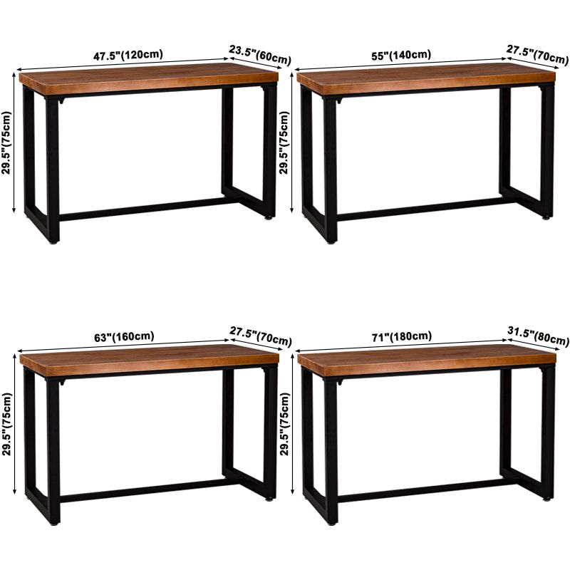 Trestle Base Home Furniture Industrial Style Dining Room Collection for Dining Room Clearhalo ' dining_table' 'Dining Tables & Seating' 'Dining Tables' 'furn' 'furn_dining_table' 'Furniture' 'furniture_dining_table' 'Kitchen & Dining Furniture' 'kitchen&dining_furn' 'kitchen' 'kitchen_dining_table' 1200x1200_68c6849f-2872-4c31-8ef4-250e878962a7