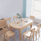 Contemporary Extendable Solid Wood Dining Table Kitchen Standard Dining Table with 4 Legs Base Clearhalo ' dining_table' 'Dining Tables & Seating' 'Dining Tables' 'furn' 'furn_dining_table' 'Furniture' 'furniture_dining_table' 'Kitchen & Dining Furniture' 'kitchen&dining_furn' 'kitchen' 'kitchen_dining_table' 1200x1200_68c6a17d-3263-4609-8469-9090367afe2e