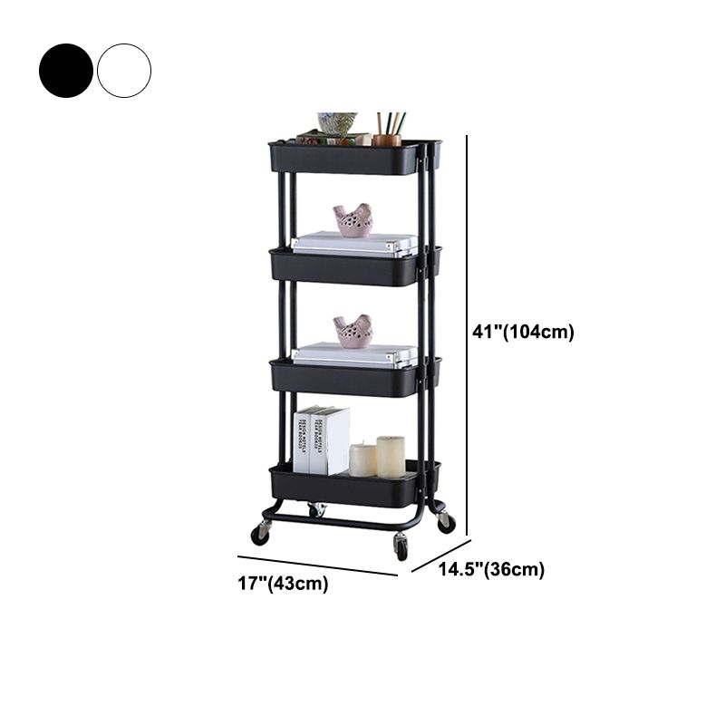 2/3/4-Shelf Modern Etagere Bookshelf with Steel Frame Plastic Bookshelf Clearhalo 'Bookcases' 'furn' 'furn_bookcases' 'Furniture' 'furniture_bookcases' 'kitchen' 'kitchen_bookcases' 'Living Room Furniture' 'Office Furniture' 1200x1200_68c6faed-164d-411f-a2b4-4c69809457cb
