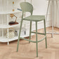 Scandinavian Matte Finish Plastic Barstool Milk Tea Shop Full Back Stool Clearhalo 'Bar Furniture' 'Bar Stools' 'bar_stools' 'furn' 'furn_bar_stools' 'Furniture' 'furniture_bar_stools' 'Kitchen & Dining Furniture' 1200x1200_68ca1315-6062-4a6b-b982-2afaa437d204