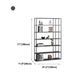 Contemporary Bookcase Metal Open Back Bookshelf for Home Office Clearhalo 'Bookcases' 'furn' 'furn_bookcases' 'Furniture' 'Office Furniture' 1200x1200_68ca7ae2-0337-494f-915c-eeb558095113