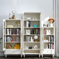 Modern Style  Bookshelf Closed Back Standard Engineered Wood Bookcase in White